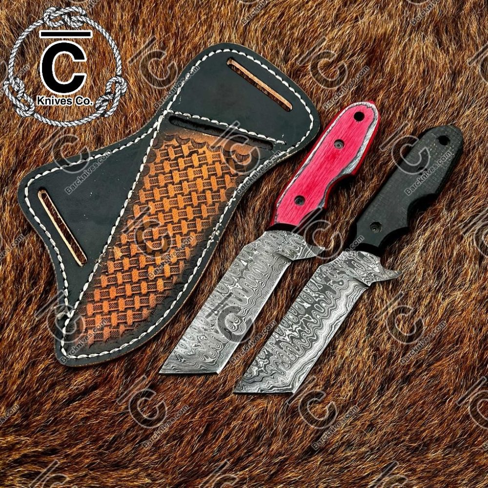 Handmade tanto blade knives set