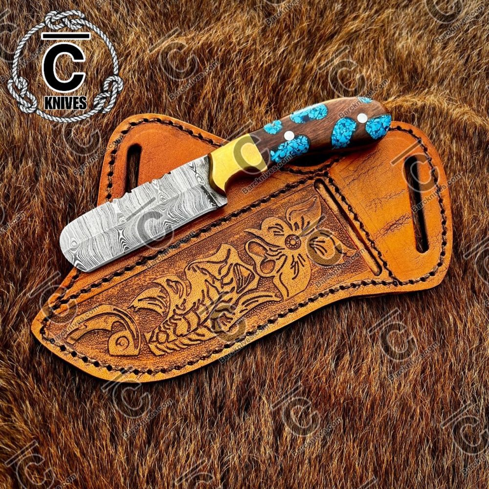 Damascus Steel Bull Cutter Knife